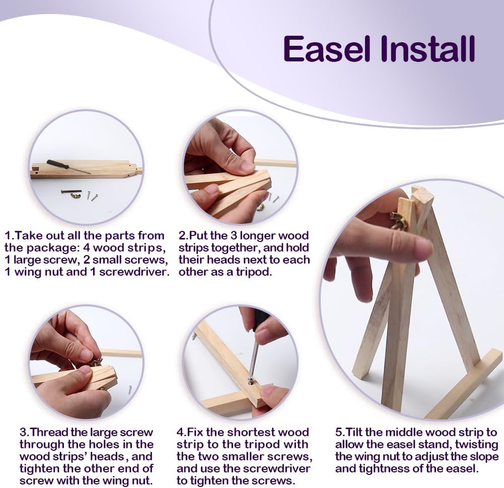 Framed Paint by Numbers Kit for Adults Beginners 78x118 Inch Canvas with Wooden Easel and Frame