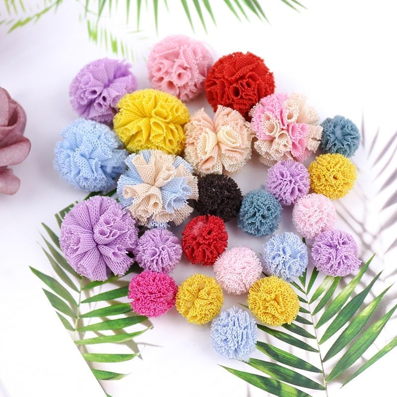 15mm Gray Pom Pom Balls 60pcs Craft Supplies