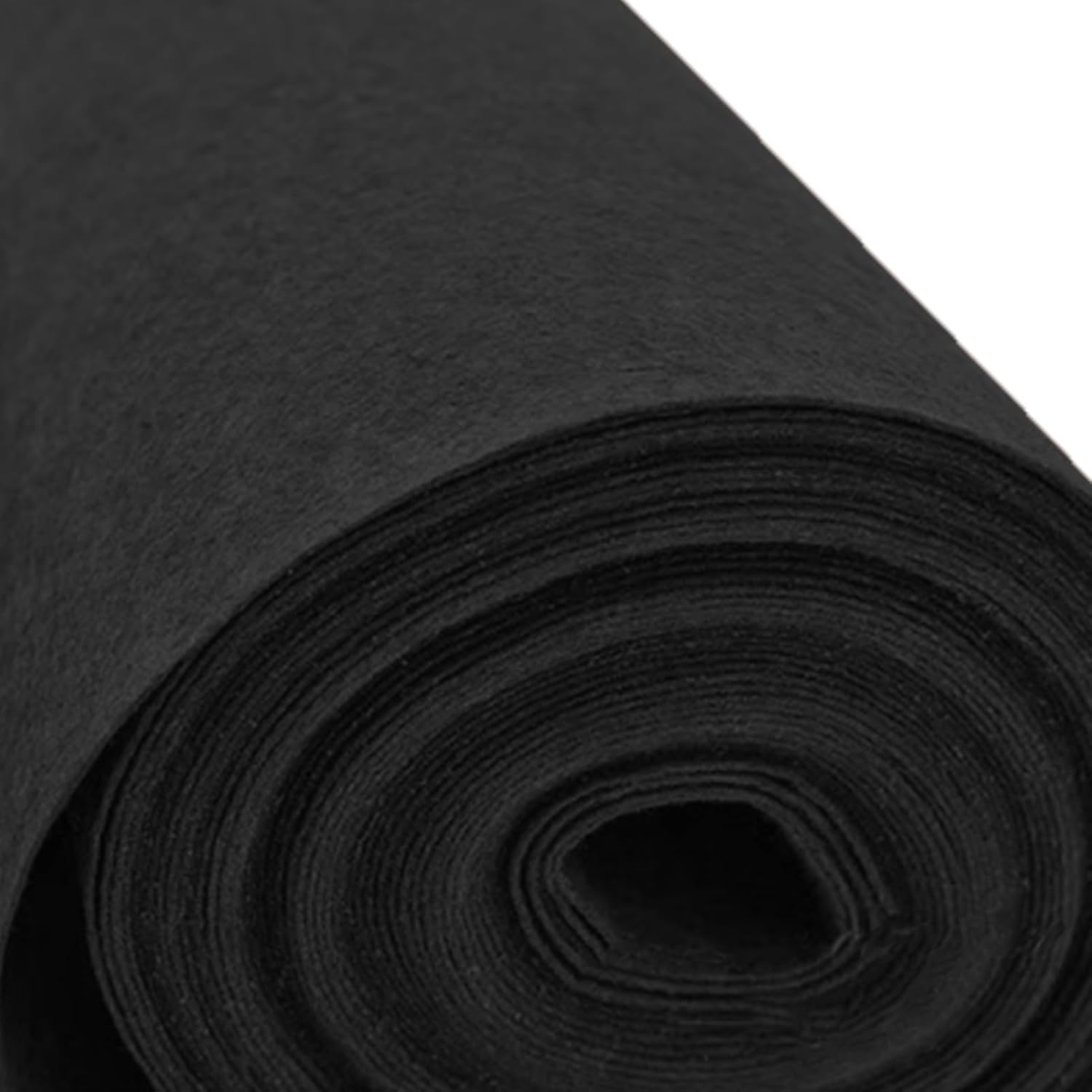 Black Wedding Carpet Aisle Runner 2mm Not Slip for Indoor Outdoor Events