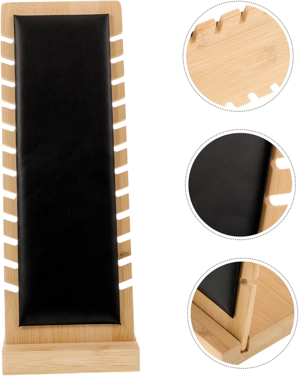 1pc Bamboo Necklace Easel Display Stand Freestanding Jewelry Holder