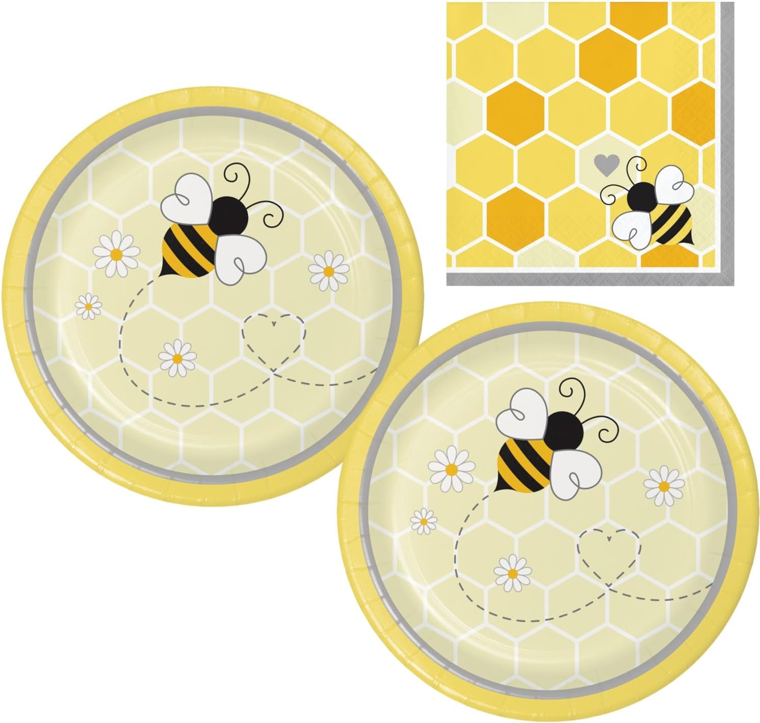 Bee Themed Party Supplies Set for 16 Guests
