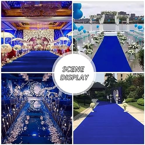 Blue Runner Runway Rug Wedding Aisle Carpet 2mm Thickness