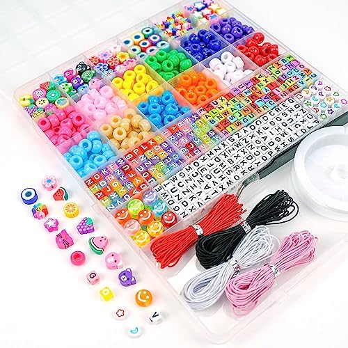 Dowsabel Bracelet Making Kit with 300 Pony Beads