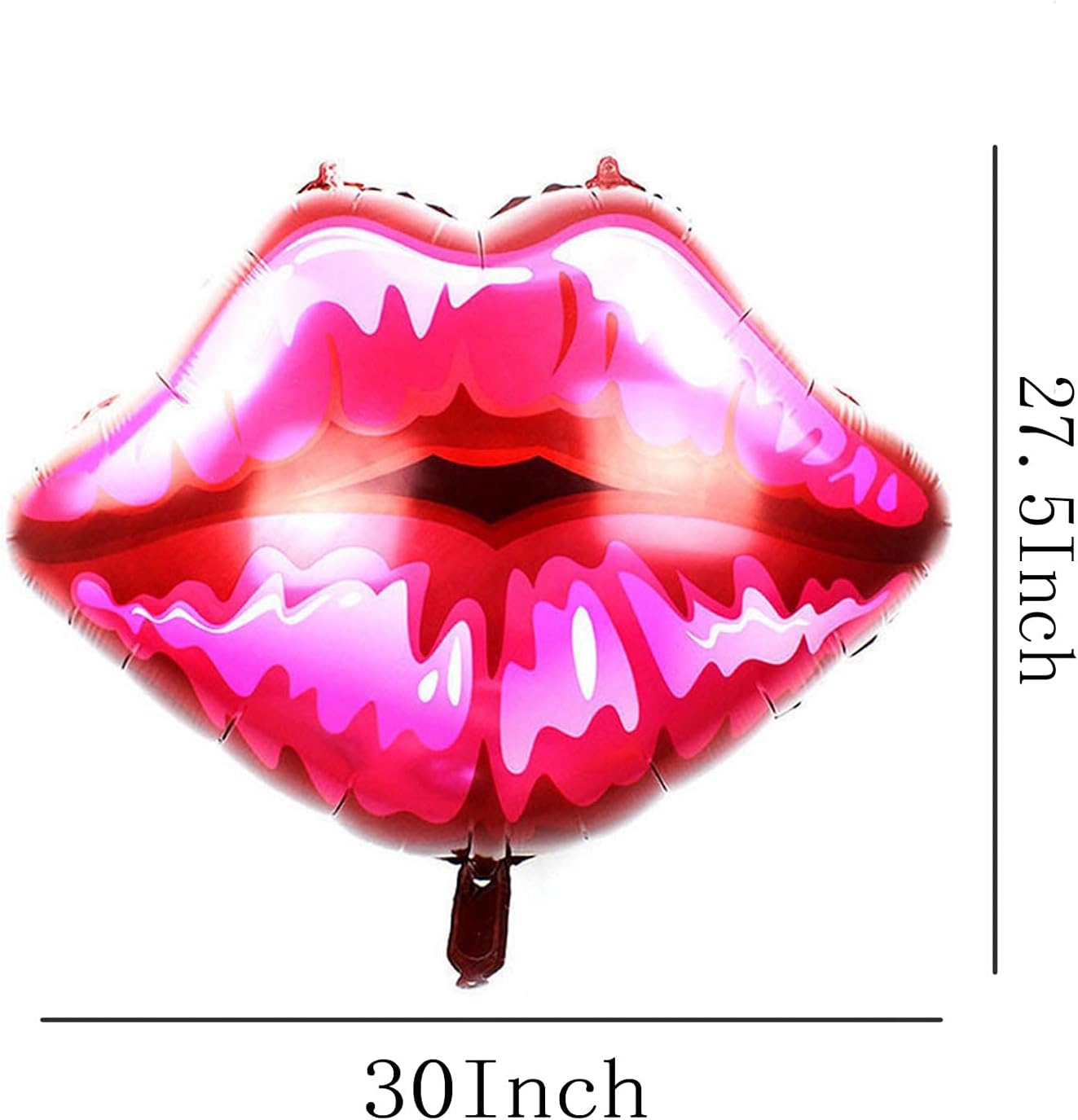3Pcs Red Lips Foil Balloons Engagement Party Decor