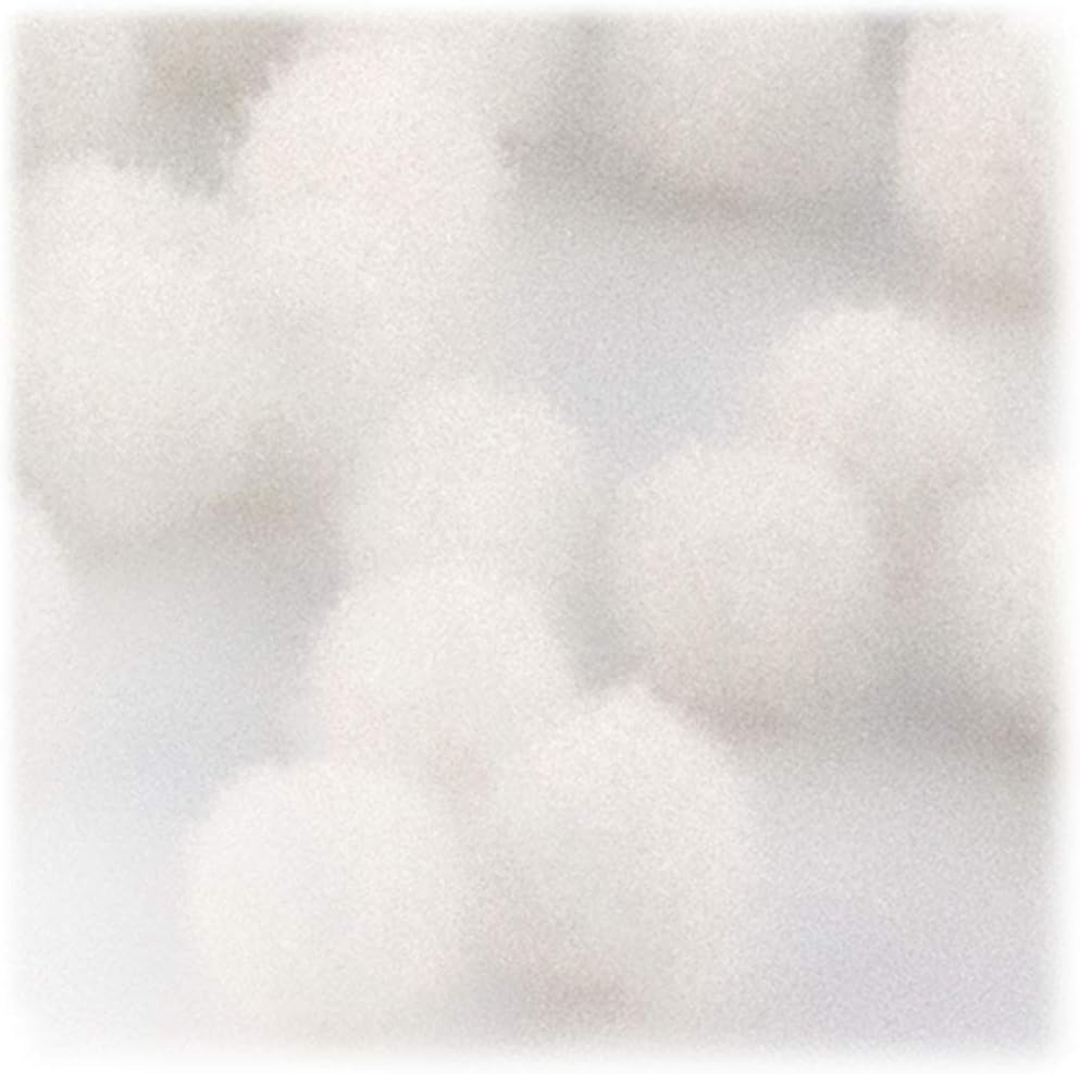 The Crafts Outlet 1000 Piece Acrylic Pom Poms White 25mm