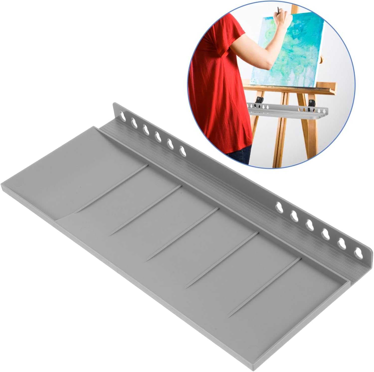 ULDIGI Easel Tray Hand Crank Detachable Paint Holder for Painting Students Lightweight and Storage