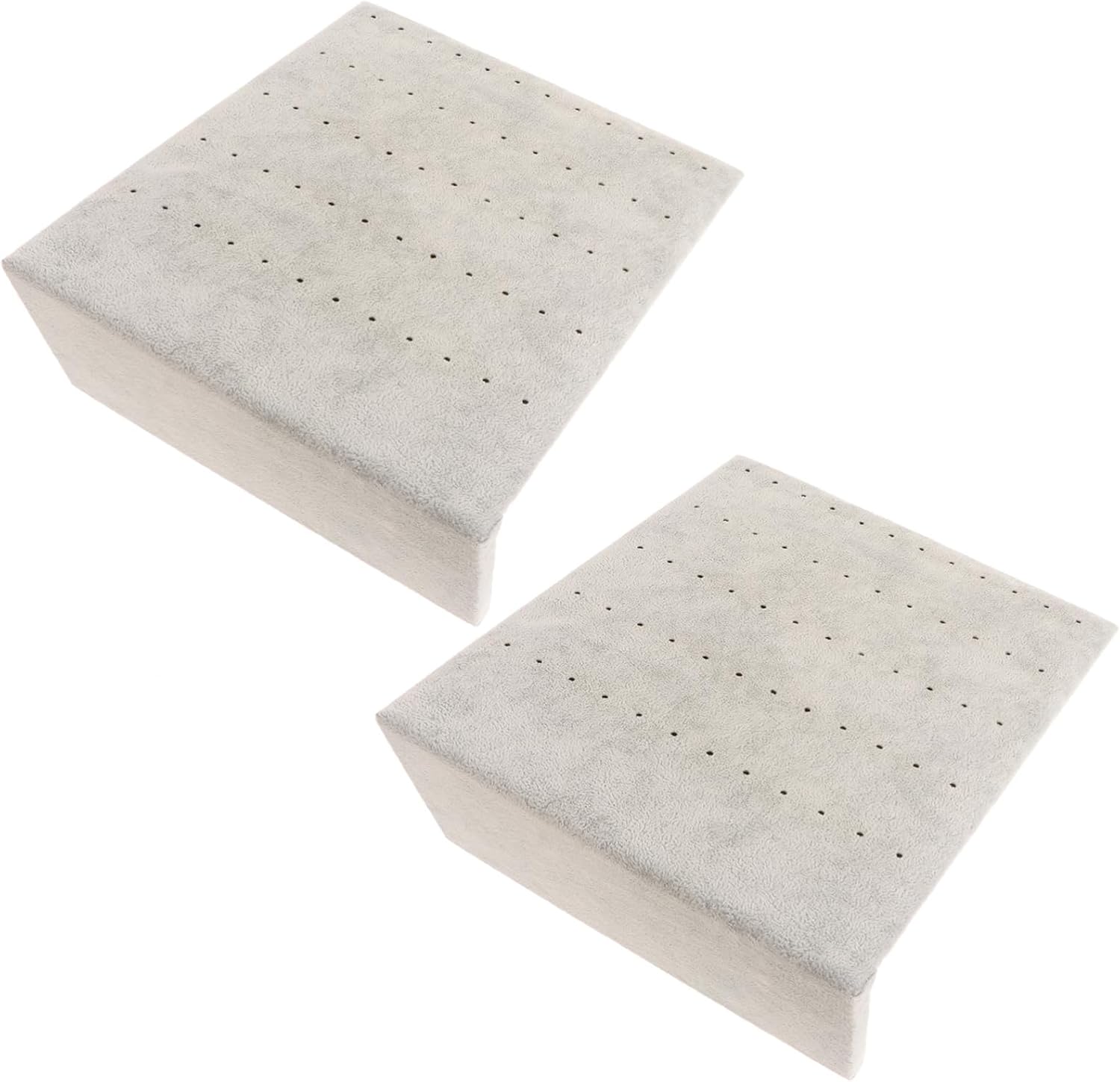 Holibanna 2pcs Flannelette Earring Holder Display Stand