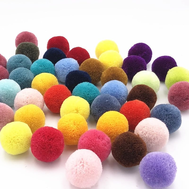 GIOTEL 70Pcs 25mm Tissue Pom Poms for DIY Crafting