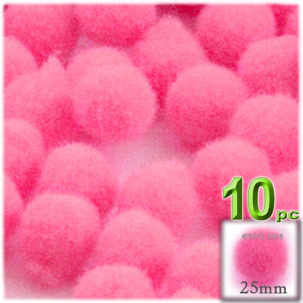 The Crafts Outlet 10-Piece Turquoise Blue Pom Poms