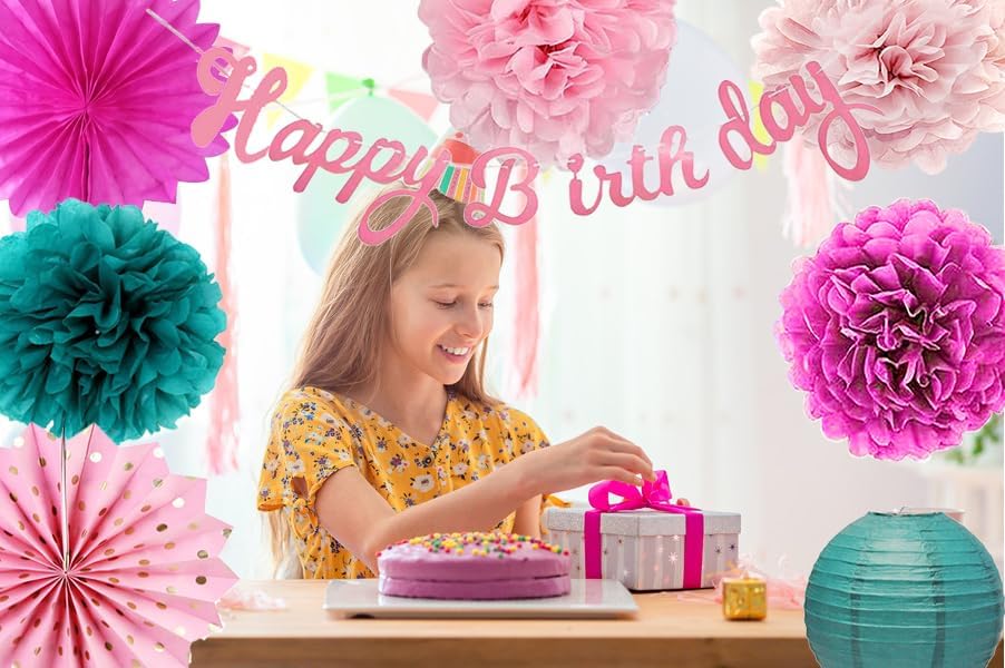 Happy Birthday Decorations for Women and Girls