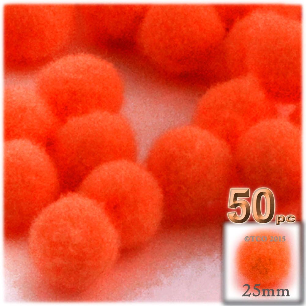 Crafts Outlet 50 Piece Multi Purpose Pom Poms