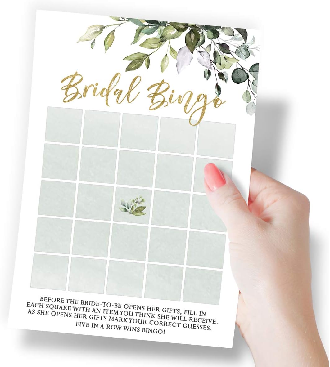Printed Party Bridal Shower Game Set for 50 Guests