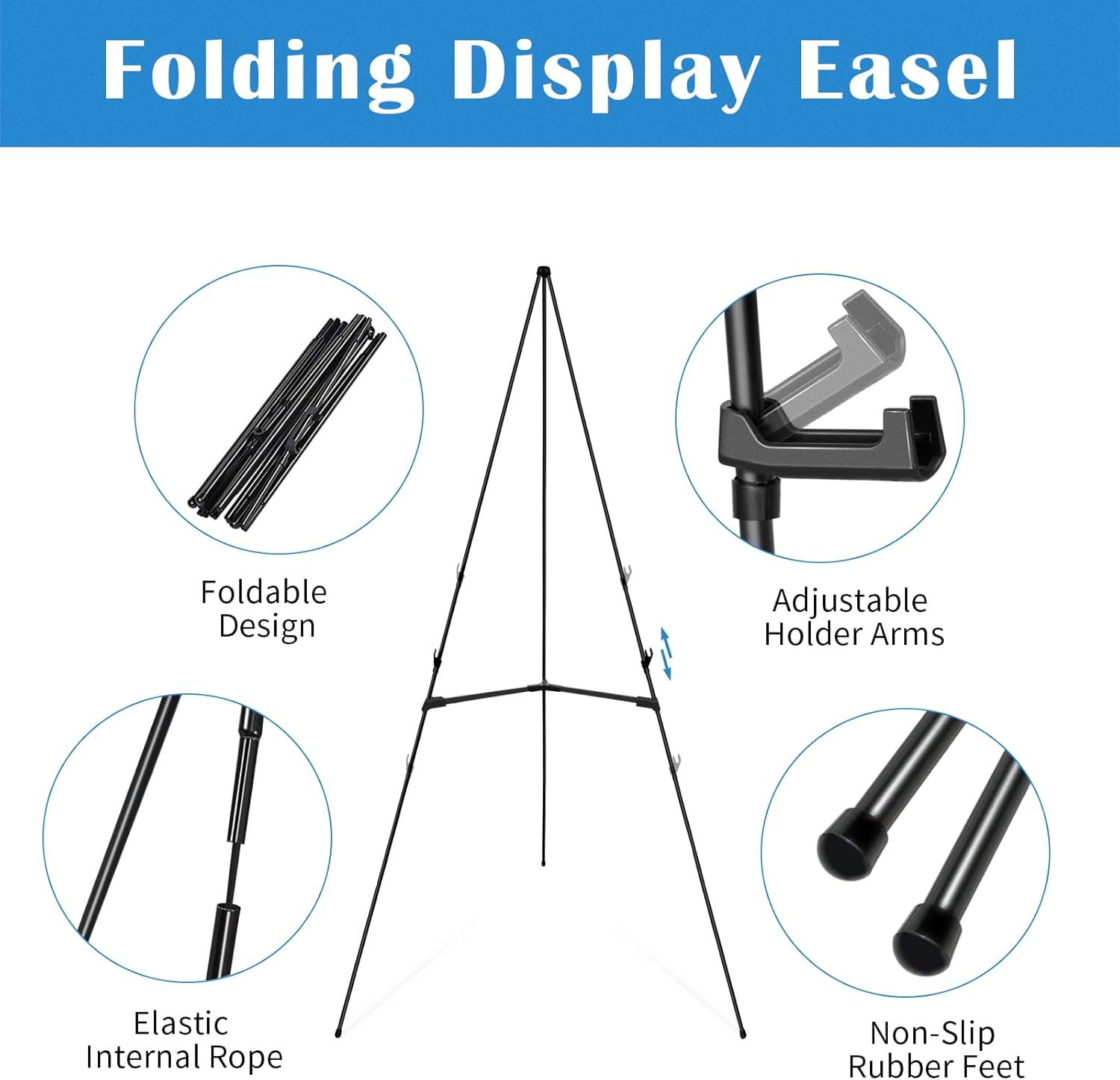 Falling in Art 63 Adjustable Poster Easel Stand 6 Pack