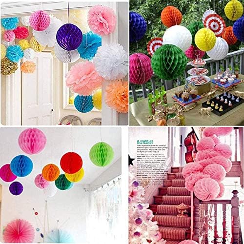 20pcs Honeycomb Flower Balls for Party Decorations