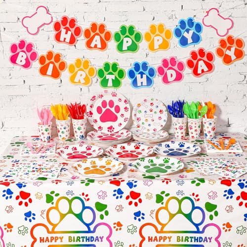 Gejoy 171 Pcs Dog Birthday Party Decorations Supplies