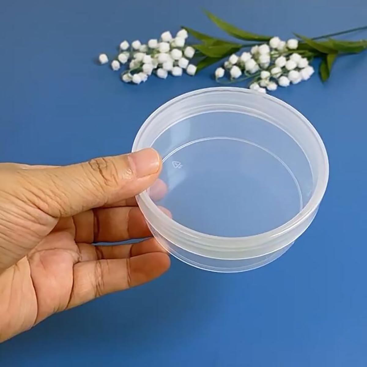 12 Pcs Round Plastic Bead Organizers with Lid