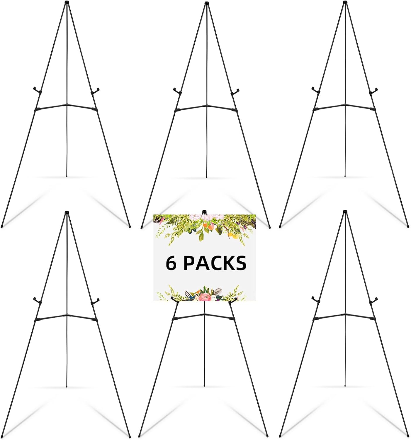Falling in Art 63 Adjustable Poster Easel Stand 6 Pack
