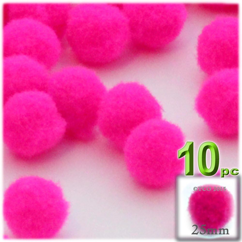 The Crafts Outlet 10-Piece Turquoise Blue Pom Poms