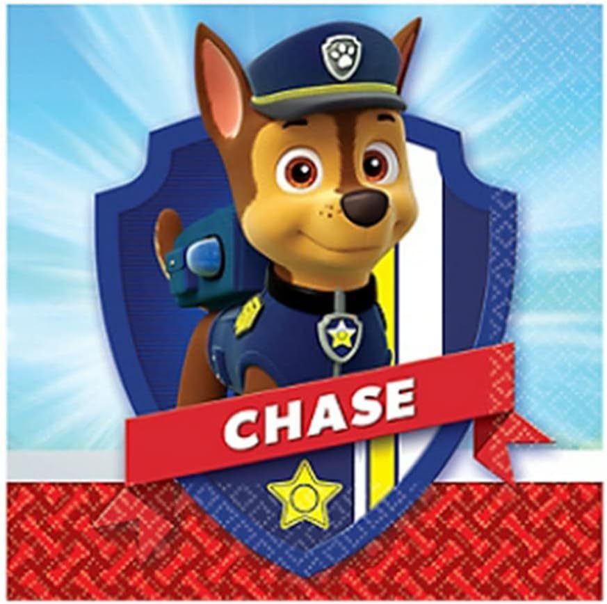 Paw Patrol Party Supplies Bundle 48 Napkins 1 Sticker Sheet