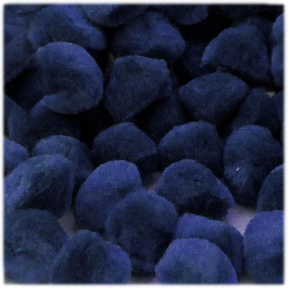 The Crafts Outlet 25-Piece Multi Purpose Pom Poms Royal Blue