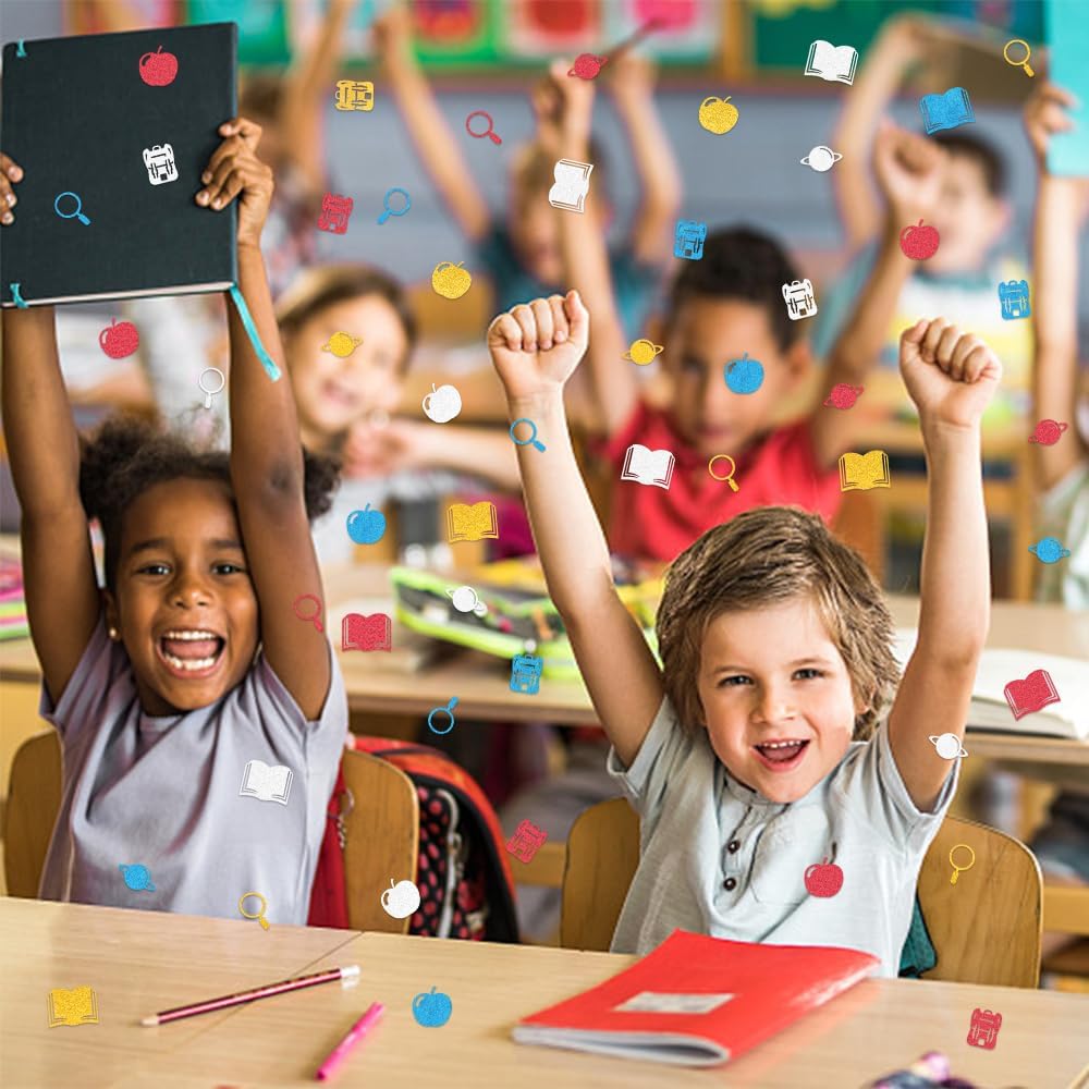 200 Pieces Back to School Confetti for Parties and Decorations