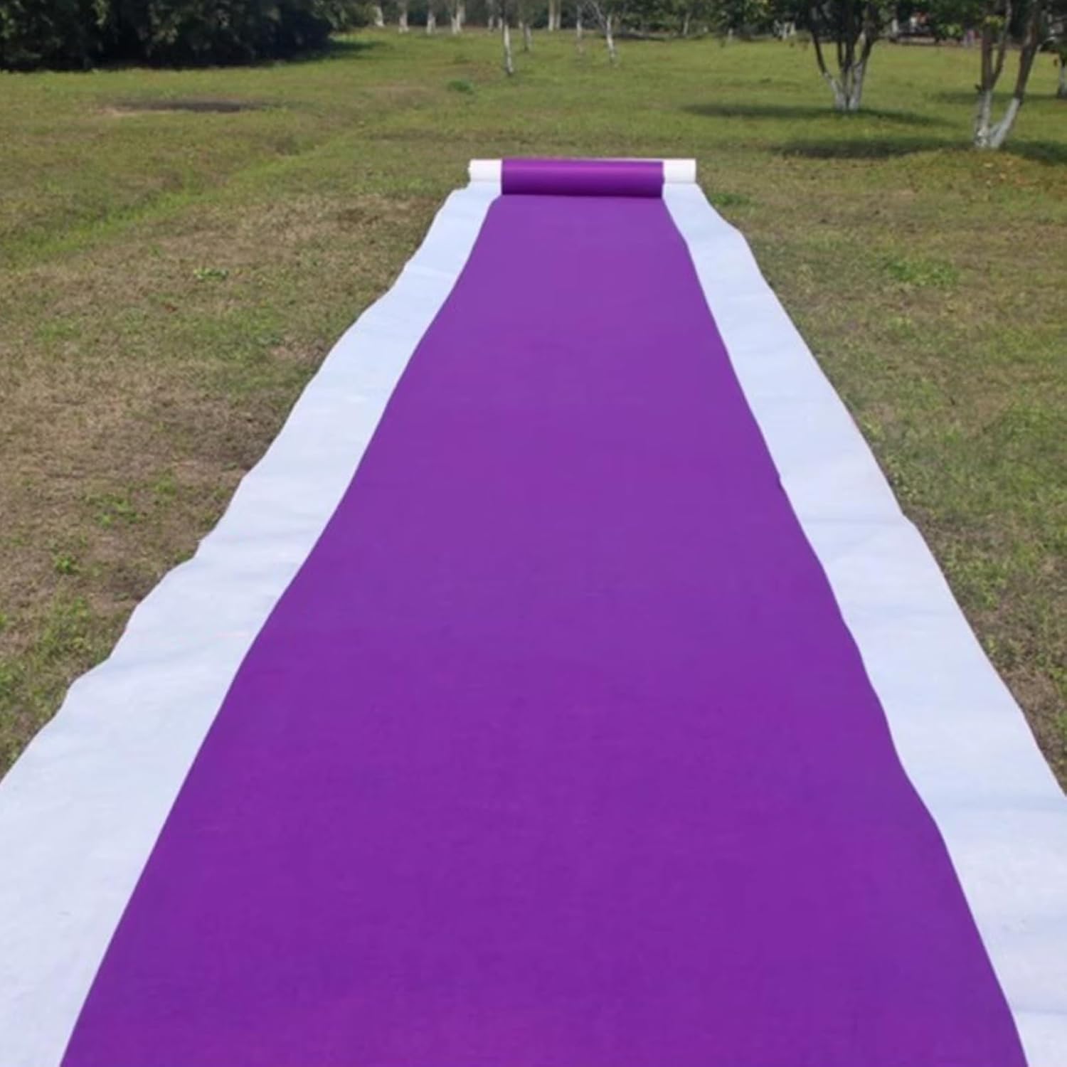 Purple Aisle Carpet Runner for Wedding Events 15x30m