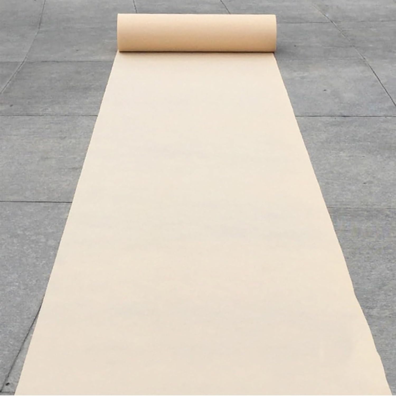 Champagne Aisle Runner for Wedding Ceremony 10m 20m Non-Slip Bridal Carpet Runner