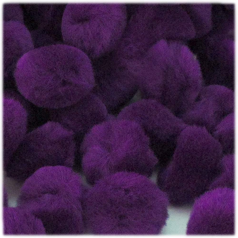 The Crafts Outlet 10-Piece Purple Pom Poms Acrylic 2-Inch Round