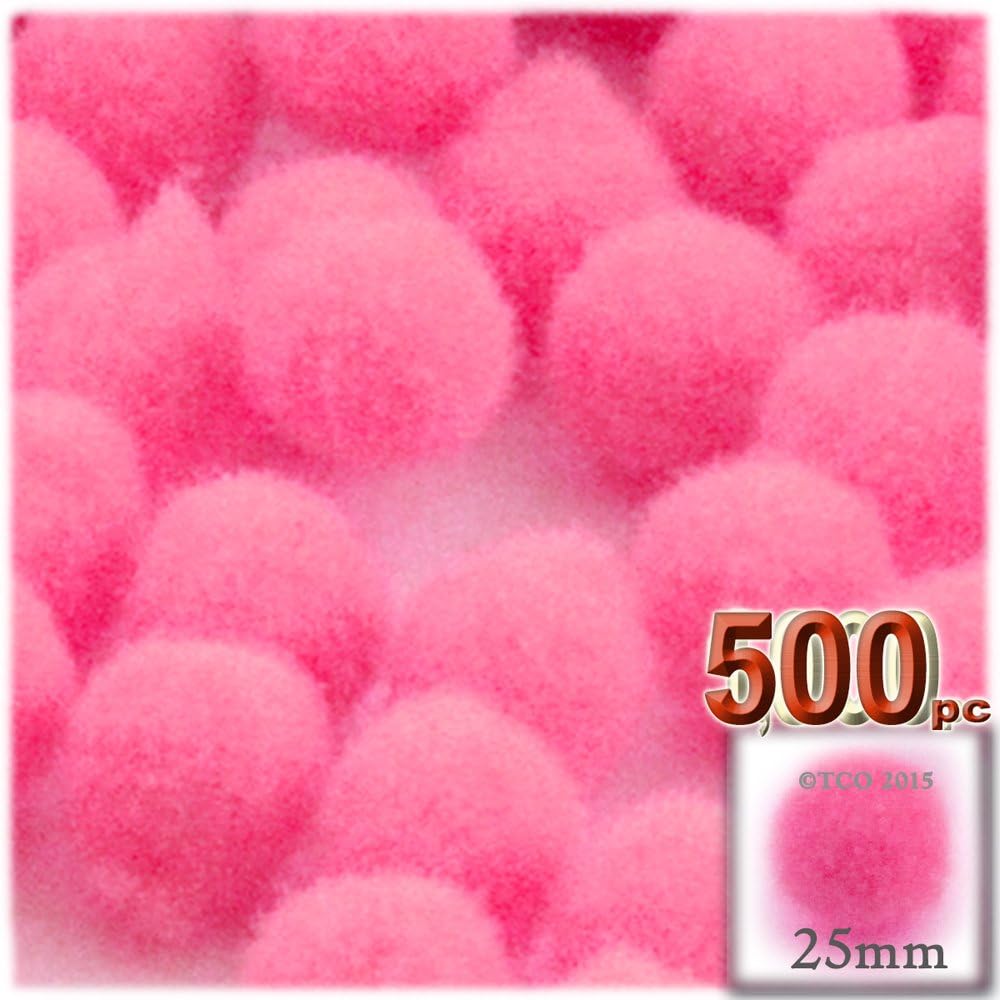 The Crafts Outlet 500-Piece Purple Pom Poms 1
