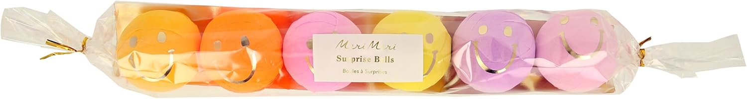 Meri Meri Happy Face Icons Surprise Balls Pack of 6