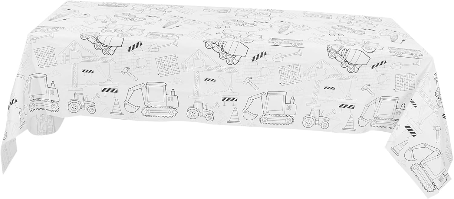 Jojofuny Birthday Themed Paper Tablecloth for Boys and Girls Parties
