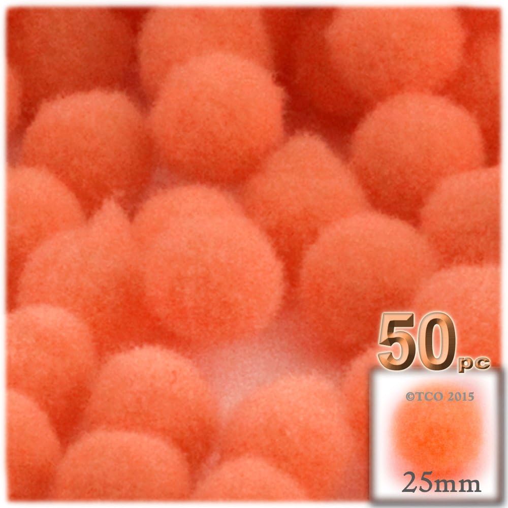 Crafts Outlet 50 Piece Multi Purpose Pom Poms