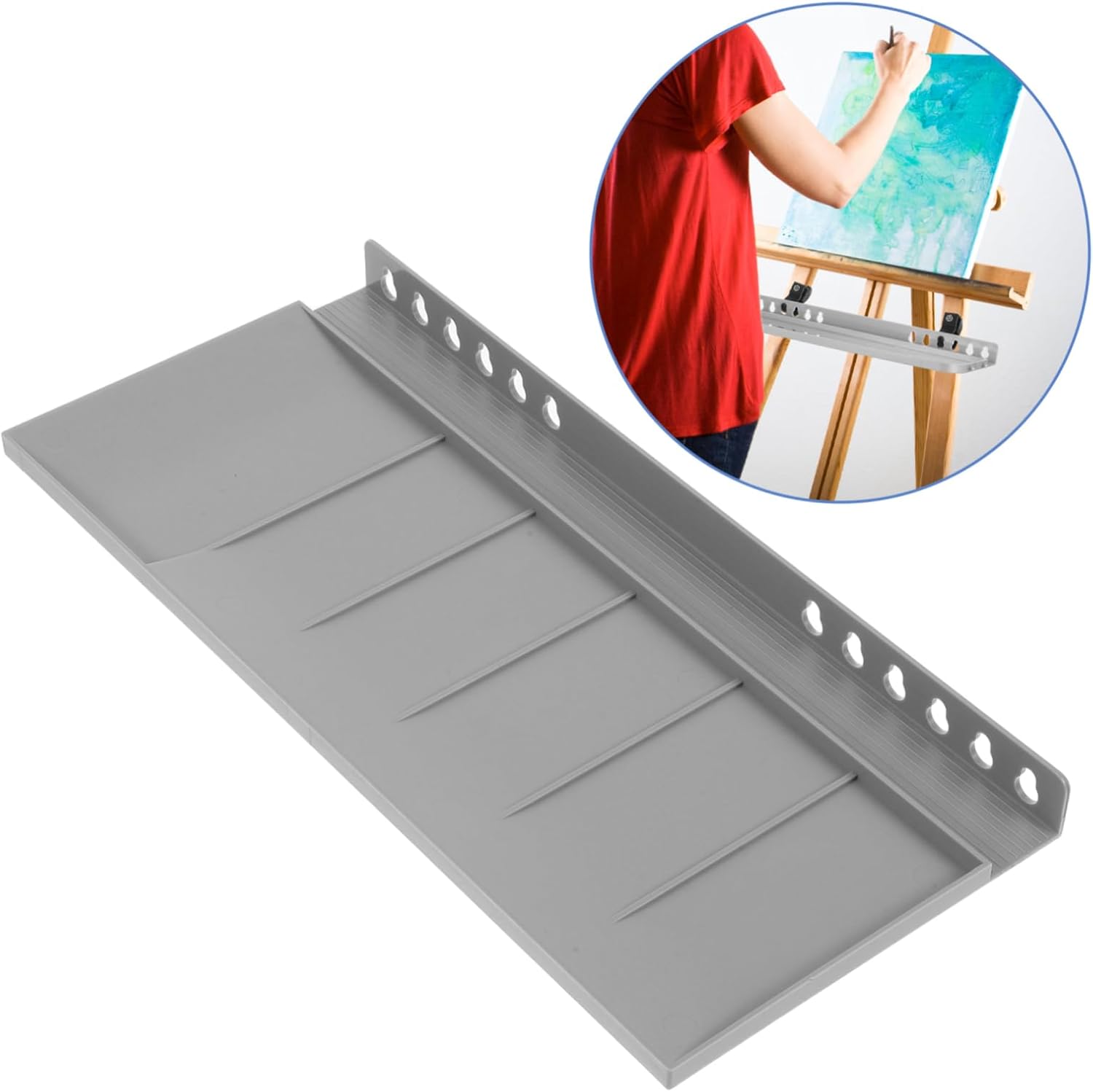 HOMSFOU Professional Hand Crank Easel Tray for Painting