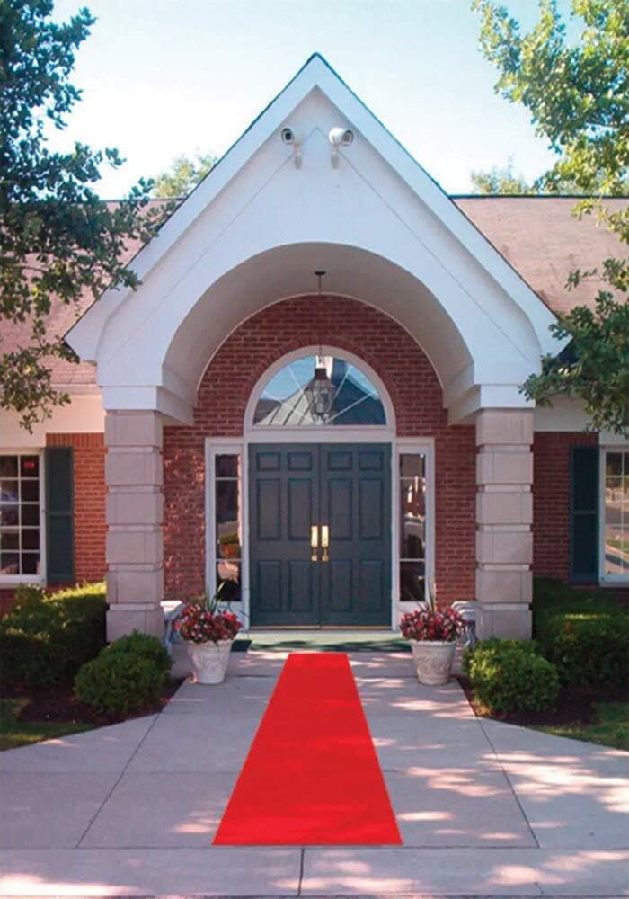 Movie Night Red Aisle Runner 24in x 15ft Wedding Carpet Decor