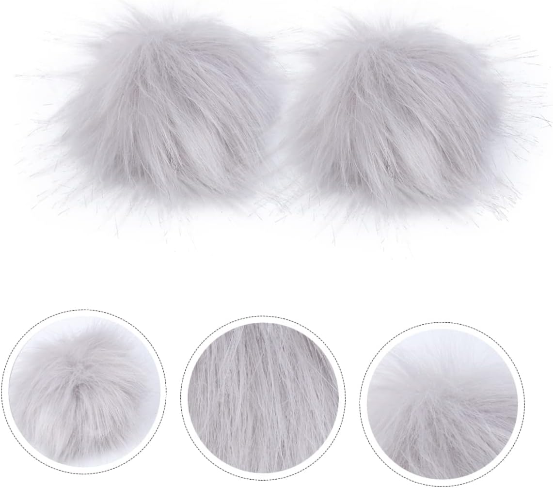 Holiday Imitation Raccoon Fox Plush Pom Pom Balls