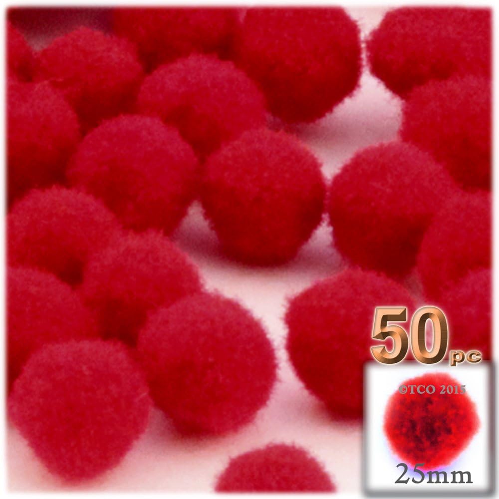 Crafts Outlet 50 Piece Multi Purpose Pom Poms
