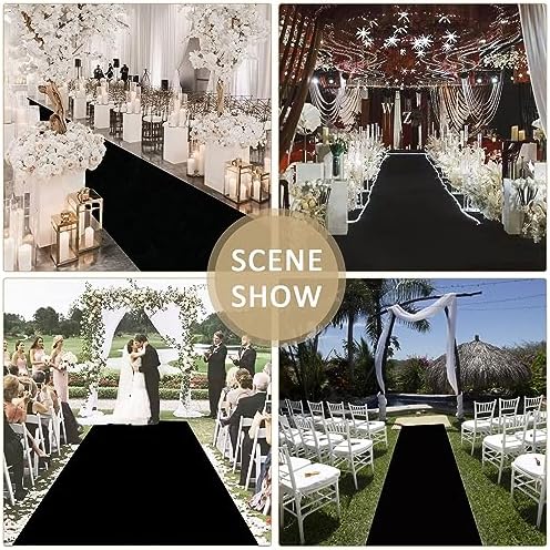Lanmmraifc Wedding Aisle Runner 10m 20m Non-Slip Carpet