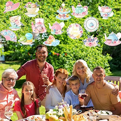36 Piece Tea Party Hanging Swirl Decor Set