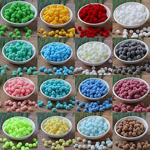 GIOTEL DIY Pom Poms 10mm Soft Fluffy Craft Supplies