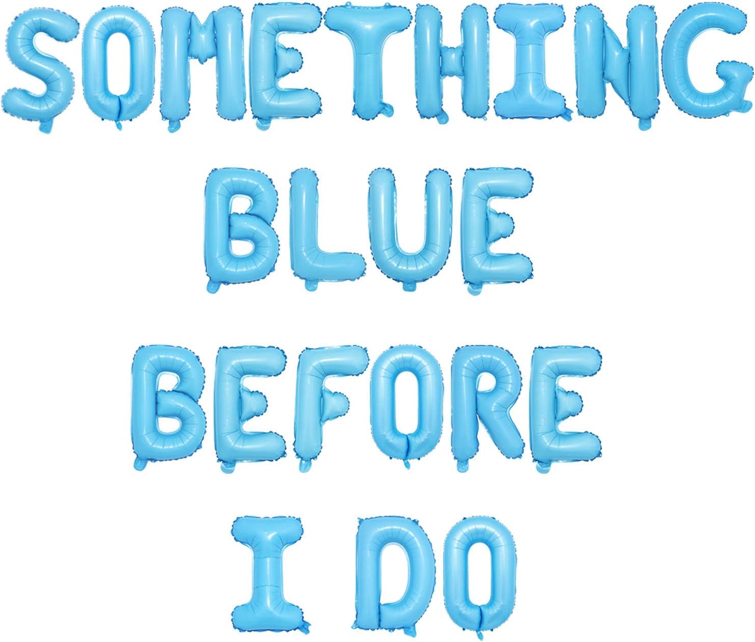 Something Blue Before I Do Foil Balloon Set
