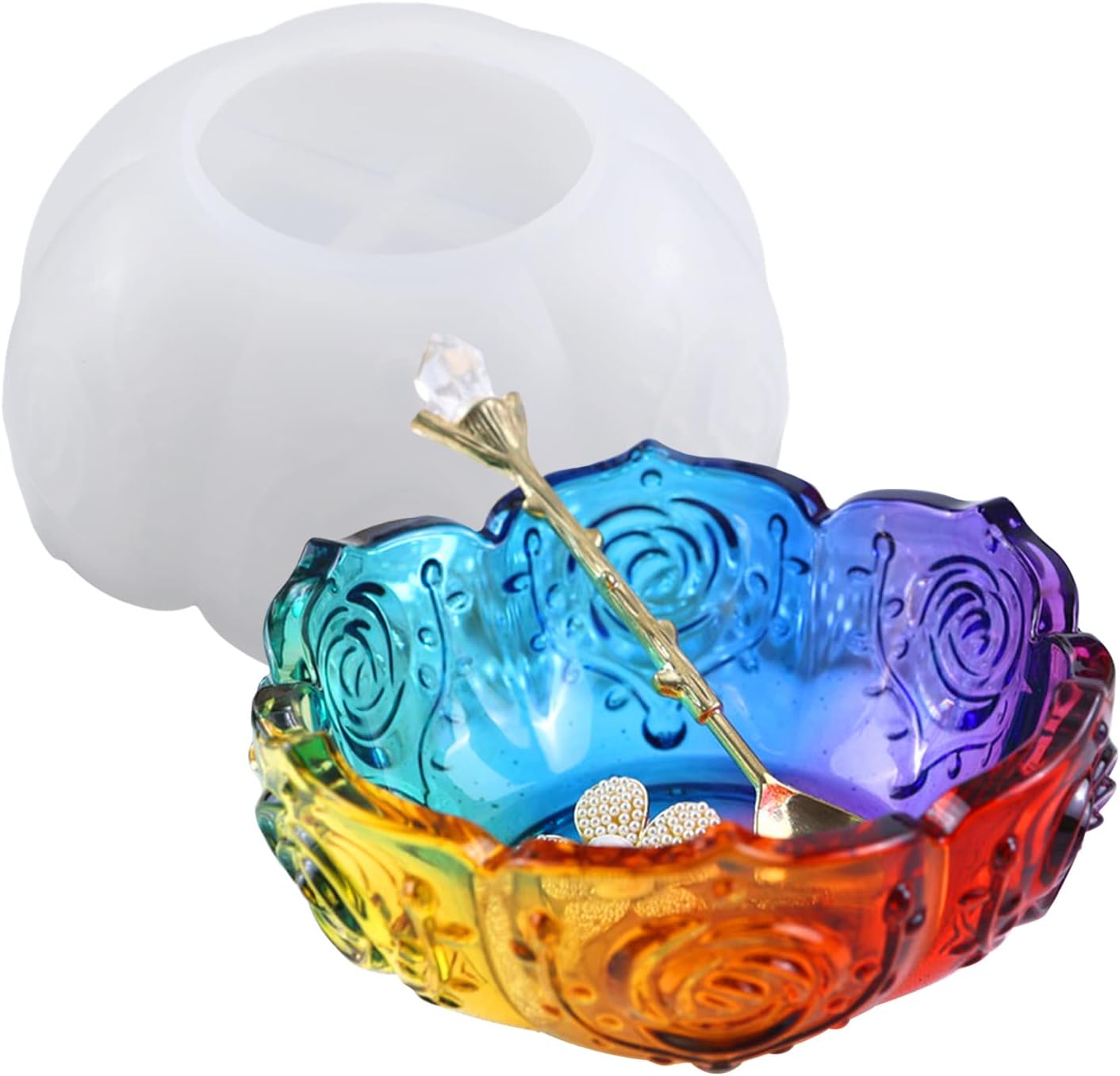 Flower Shape Resin Casting Mold for Crafts and Decor