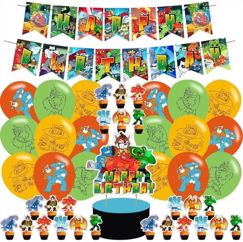 Goo Jit Heroes Birthday Party Decor Kit for Adults and Boys