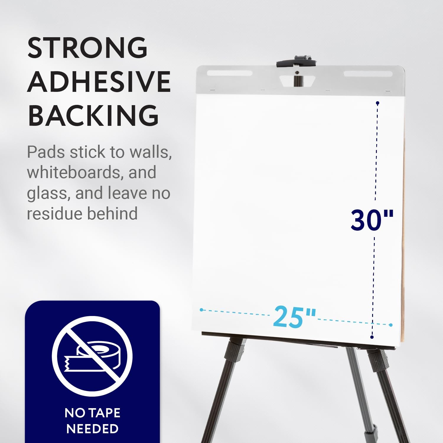 IMPRESA Large Sticky Easel Pads 5-Pack 25x30in White
