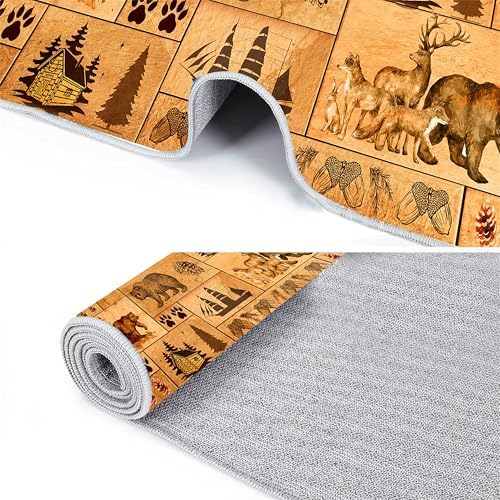 Rugroom Bear Long Runner Rug 2x6ft Rustic