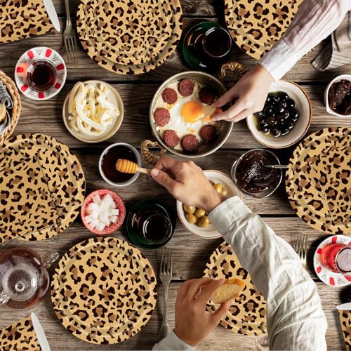 140Pcs Leopard Print Party Tableware Set for 20 Guests