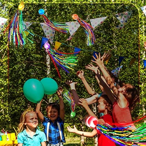 Aoriher 45 Pcs Bouncy Balls with Streamers Party Favors