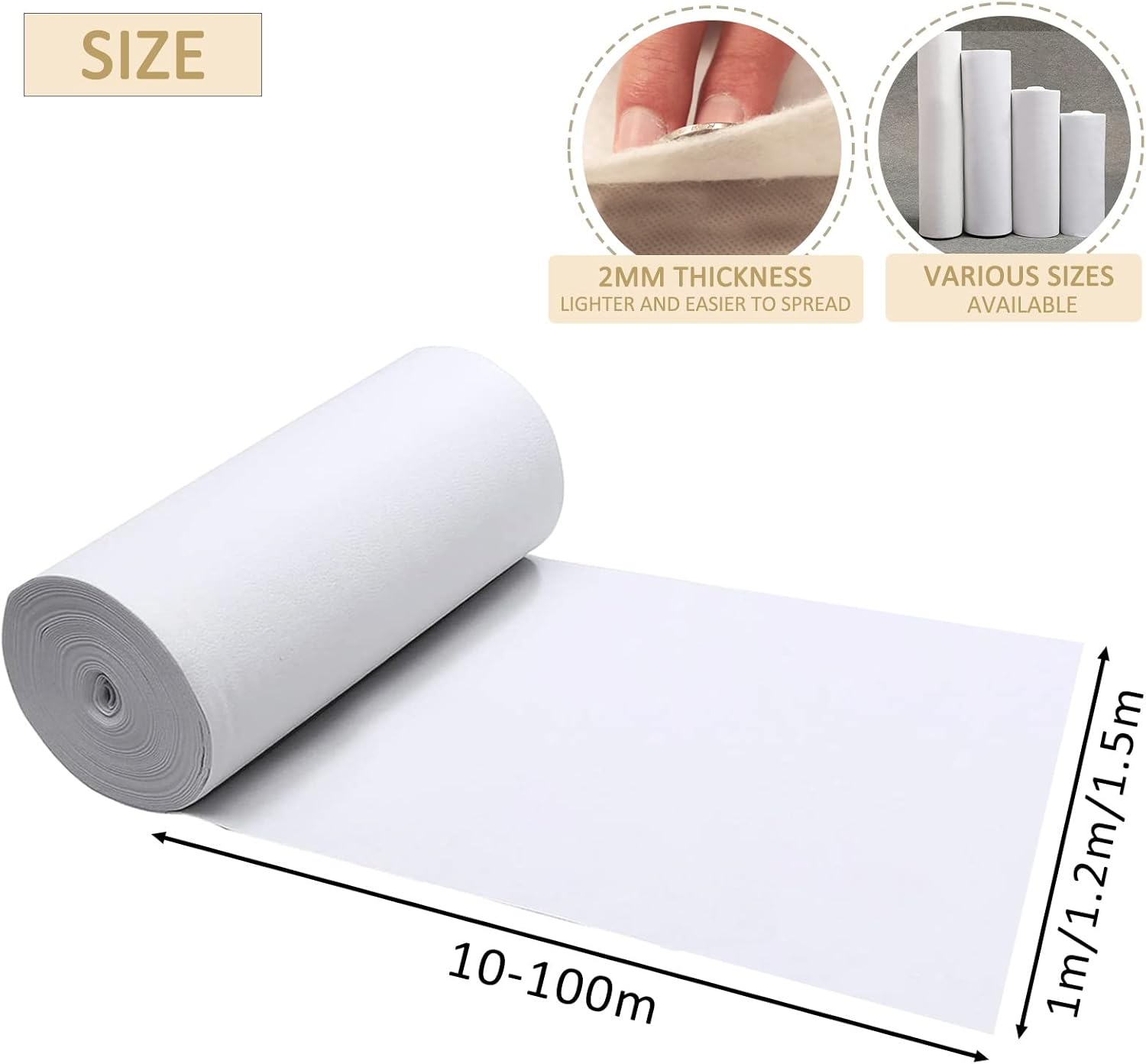 White Wedding Aisle Runner Rug 12x10m