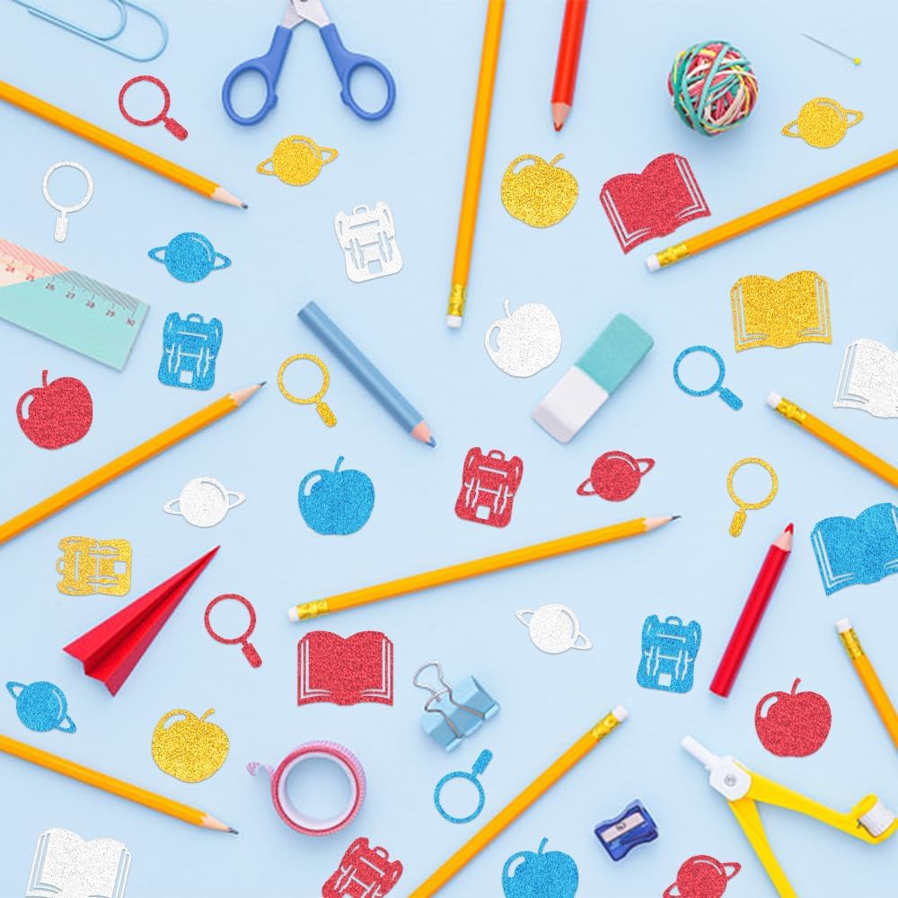 200 Pieces Back to School Confetti for Parties and Decorations
