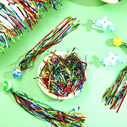 Aoriher 45 Pcs Bouncy Balls with Streamers Party Favors