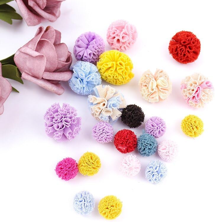 15mm Gray Pom Pom Balls 60pcs Craft Supplies
